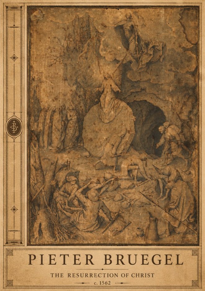 Pieter Bruegel The Resurrection of Christ No2 - Affiche