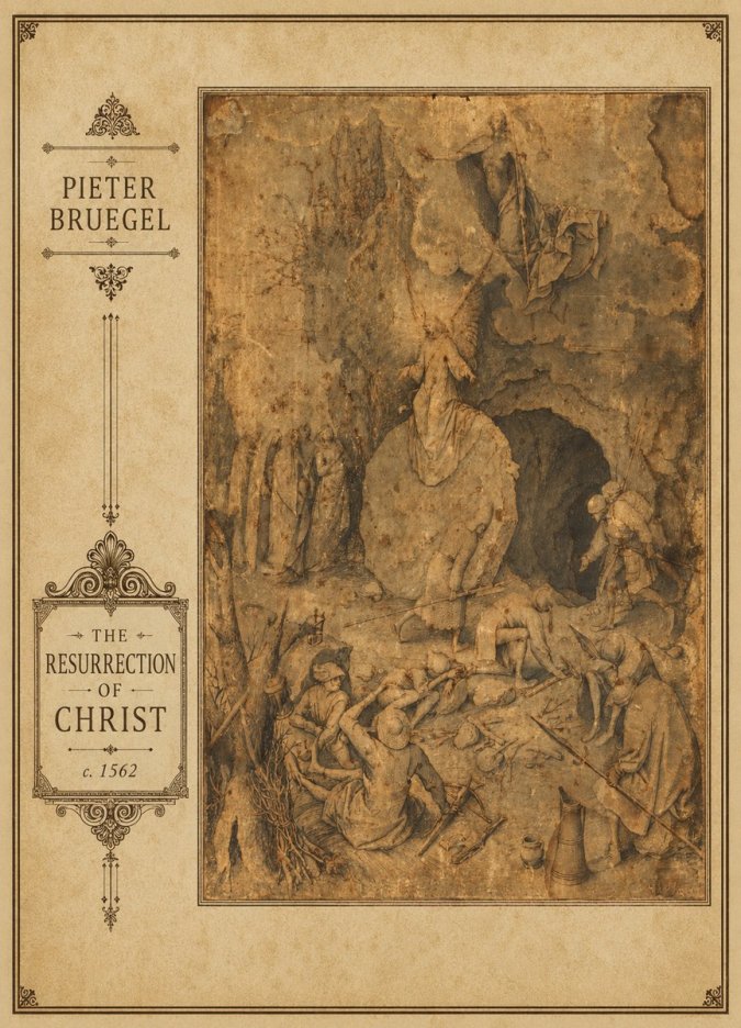 Pieter Bruegel The Resurrection of Christ No3 - Affiche