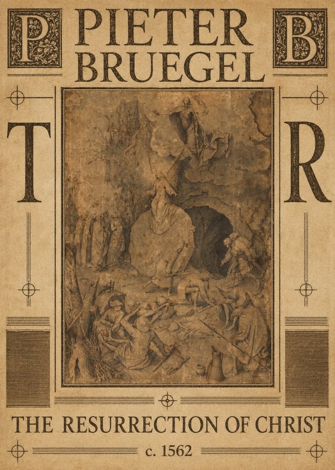 Pieter Bruegel The Resurrection of Christ No6 - Affiche