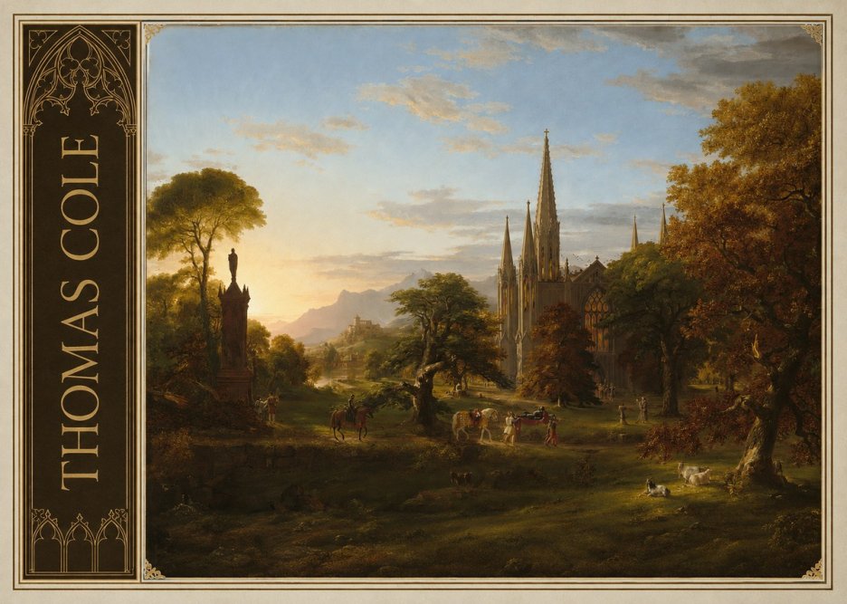 Thomas Cole The Architect's Dream No2 - Affiche
