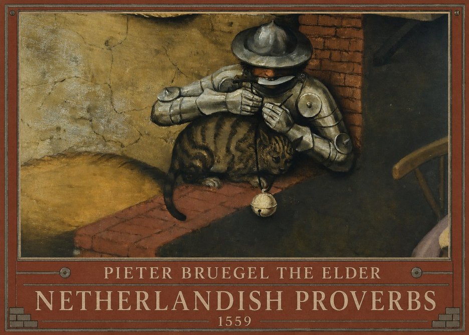 Pieter Bruegel Netherlandish Proverbs X No3 - Affiche