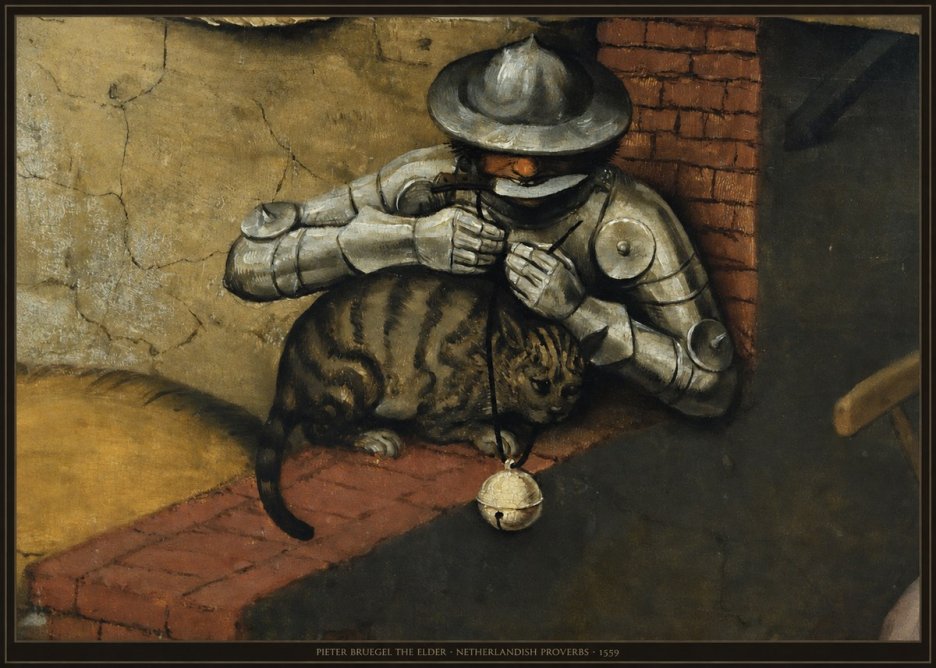 Pieter Bruegel Netherlandish Proverbs X No6 - Affiche