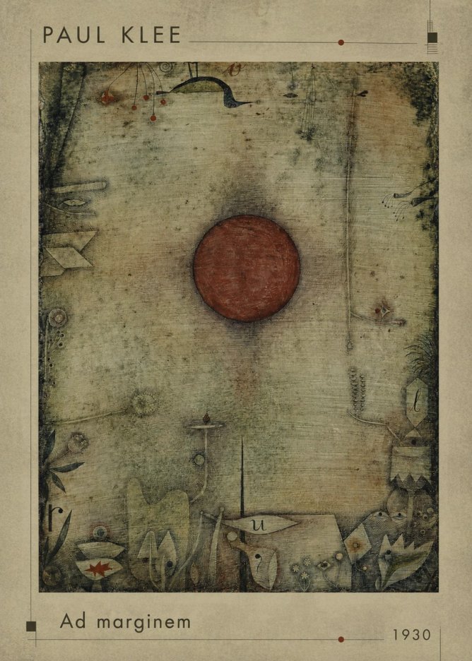 Paul Klee Ad Marginem No1 - Affiche