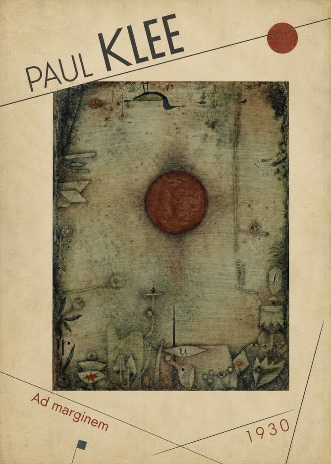 Paul Klee Ad Marginem No3 - Affiche