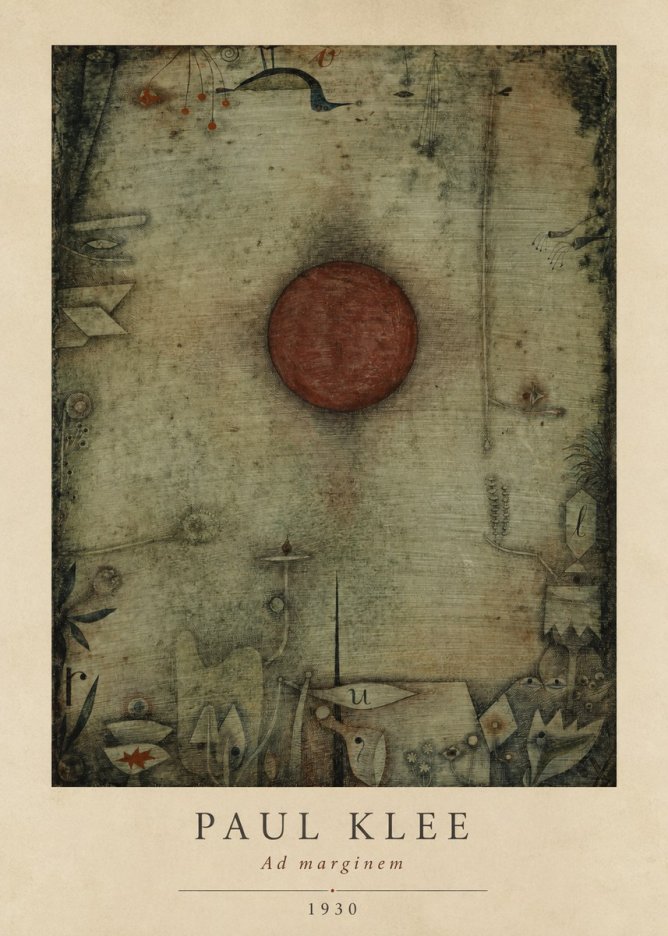 Paul Klee Ad Marginem No5 - Affiche