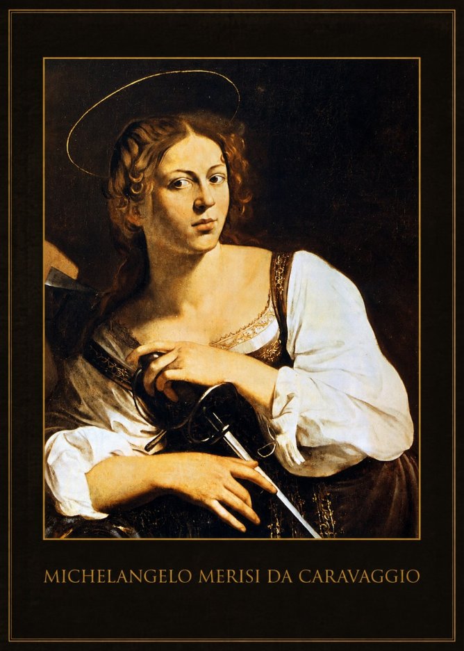 Michelangelo Merisi da Caravaggio Saint Catherine of Alexandria III No1 - Affiche
