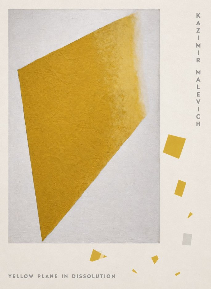 Kazimir Malevich Yellow Plane in Dissolution No5 - Affiche