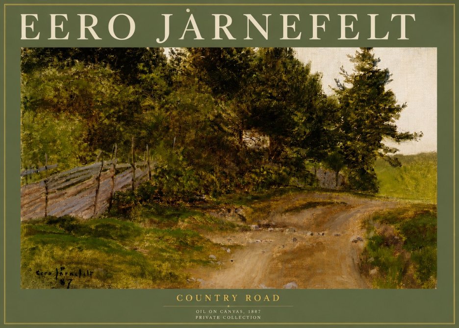 Eero Järnefelt Country Road No4 - Affiche