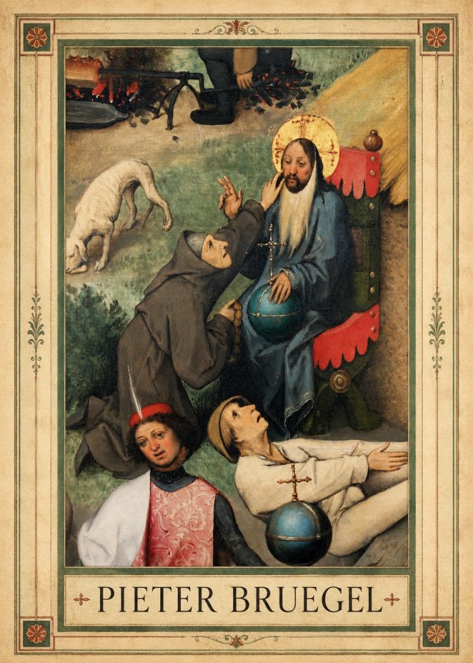 Pieter Bruegel The Adoration of the Magi - Detail No1 - Affiche