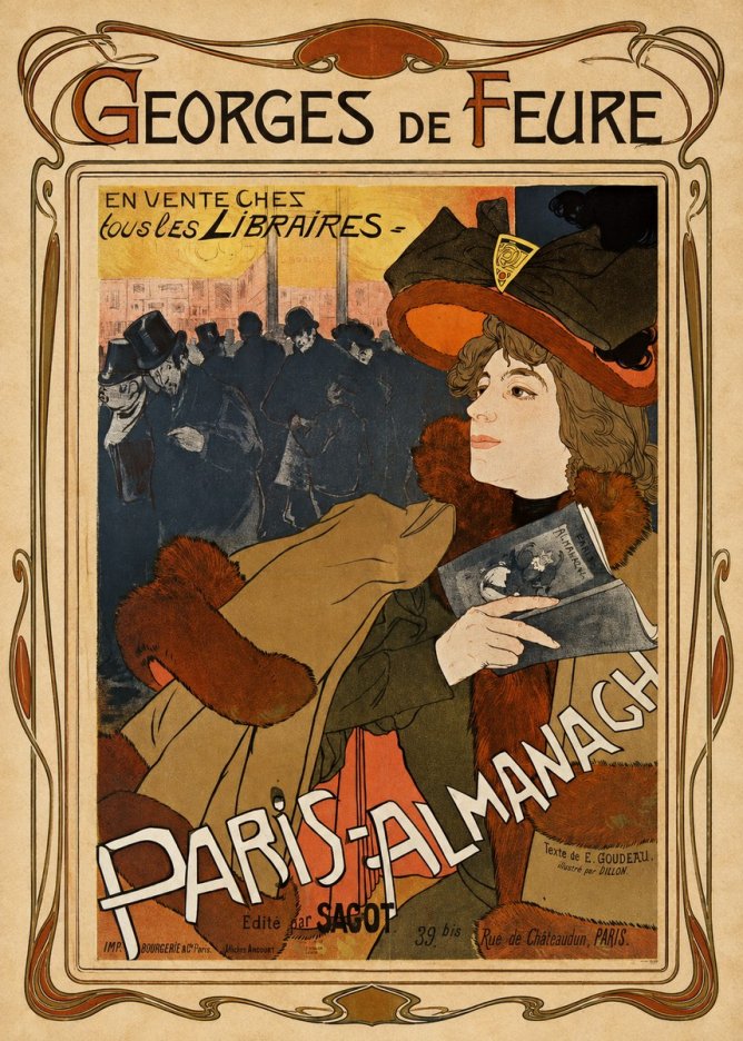 Georges de Feure Paris-almanach II No1 - Affiche