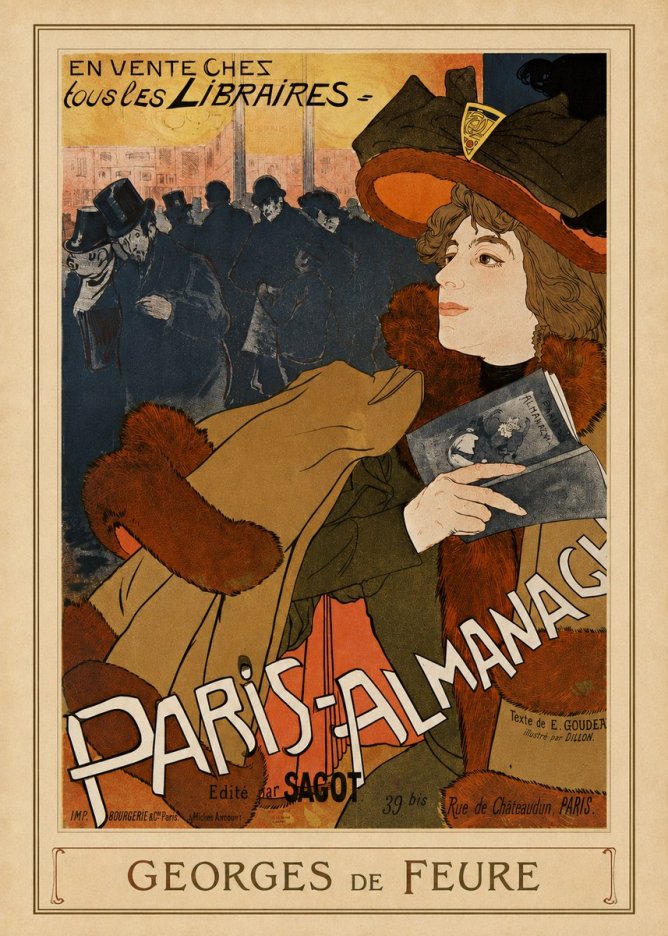 Georges de Feure Paris-almanach II No3 - Affiche