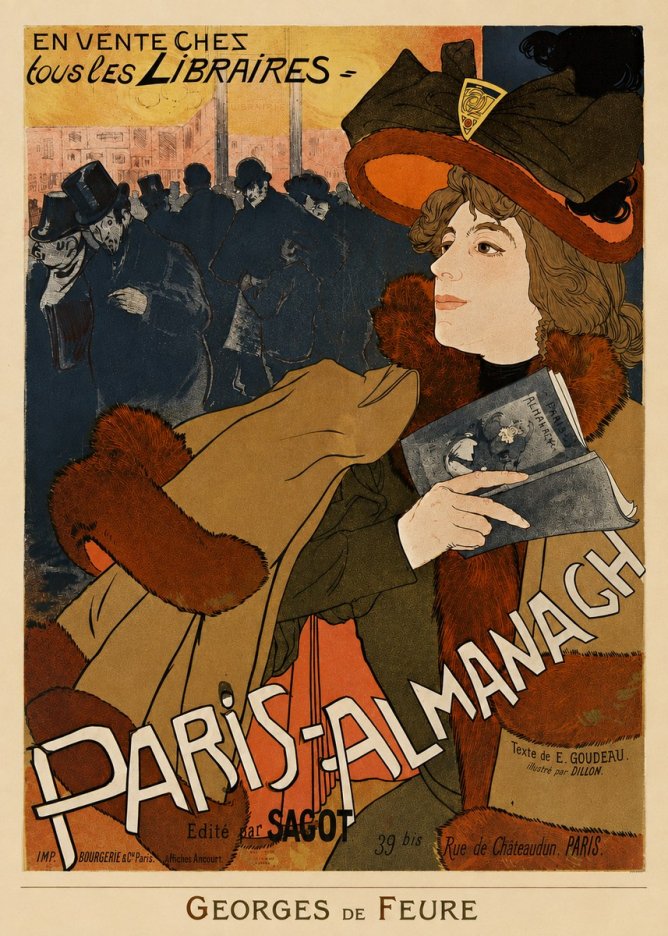 Georges de Feure Paris-almanach II No4 - Affiche