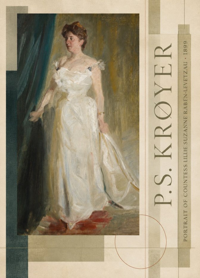 P.S. Krøyer Portrait of Countess Lillie Suzanne Raben-levetzau - 1899 No6 - Affiche