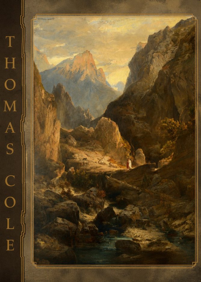 Thomas Cole The Mountain Ford No2 - Affiche
