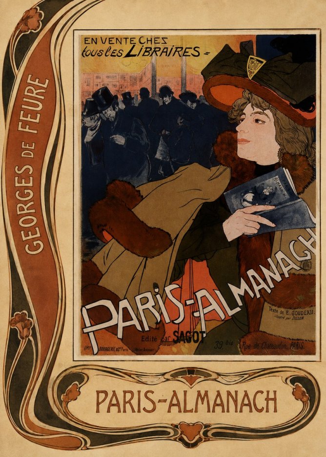 Georges de Feure Paris-almanach III No2 - Affiche