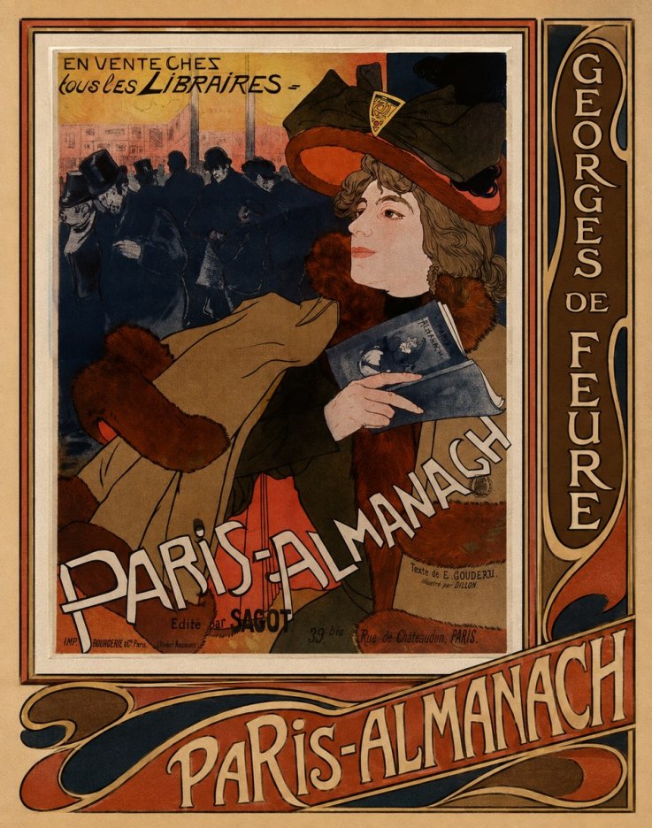 Georges de Feure Paris-almanach III No3 - Affiche