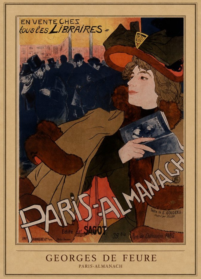 Georges de Feure Paris-almanach III No4 - Affiche
