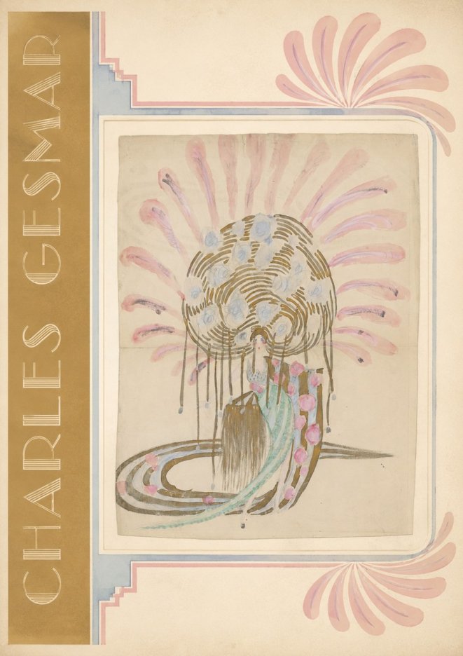 Charles Gesmar Woman with Headdress No2 - Affiche
