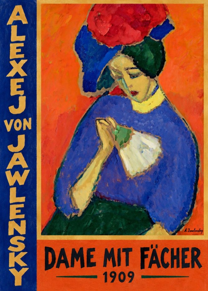 Alexej von Jawlensky Dame Mit Fächer No2 - Affiche