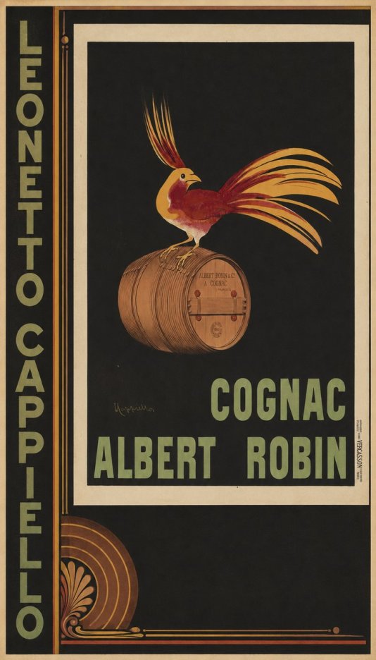 Leonetto Cappiello Cognac Albert Robin No3 - Affiche
