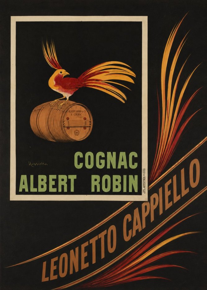 Leonetto Cappiello Cognac Albert Robin No5 - Affiche