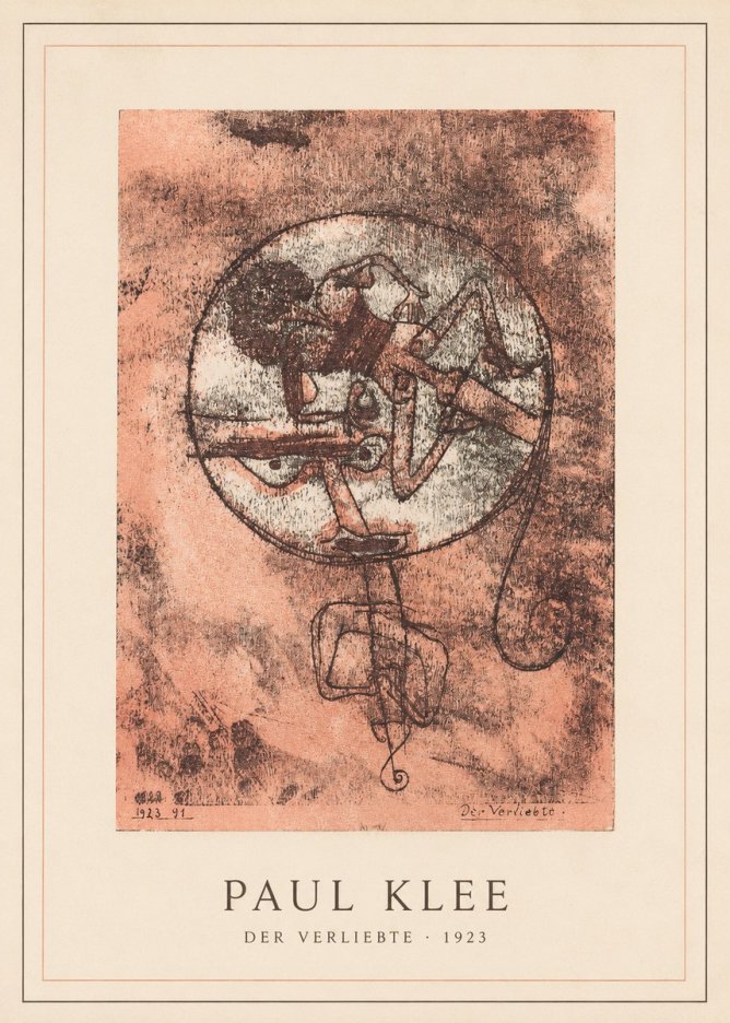 Paul Klee Der Verliebte II No4 - Affiche