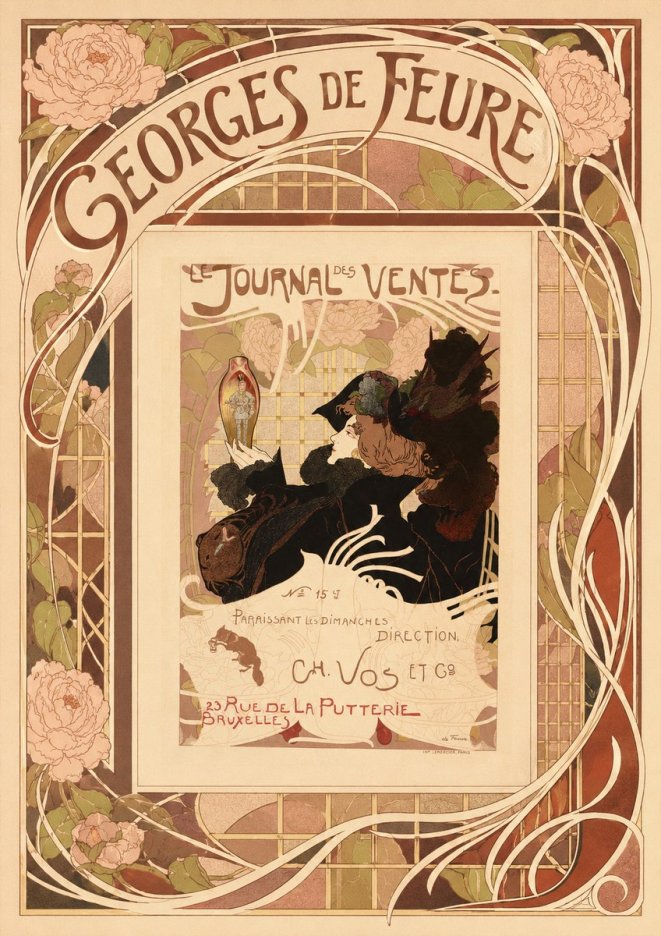 Georges de Feure Le Journal Des Ventes No3 - Affiche
