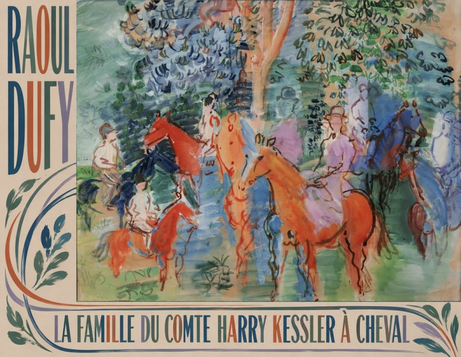Raoul Dufy La Famille Du Comte Harry Kessler À Cheval No5 - Affiche