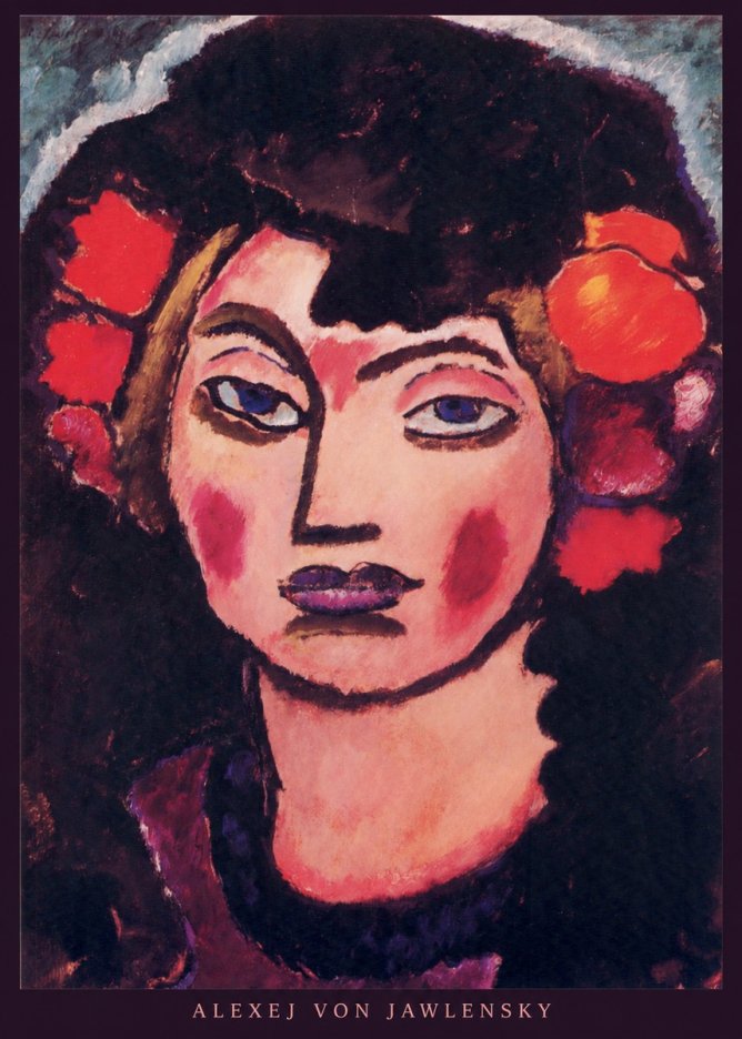 Alexej von Jawlensky Portrait of a Woman No5 - Affiche