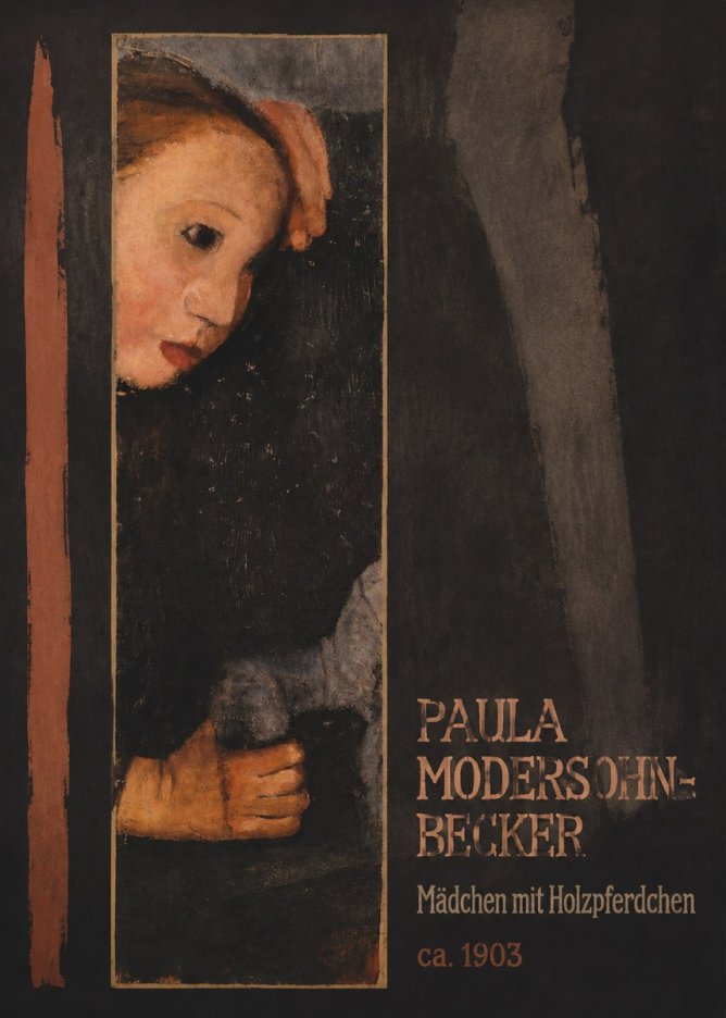 Paula Modersohn-Becker Mädchen Mit Holzpferdchen No2 - Affiche