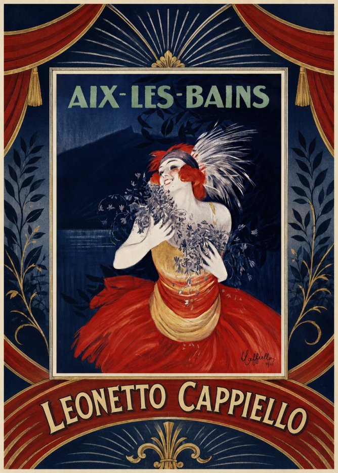 Leonetto Cappiello Aix-les-bains No6 - Affiche