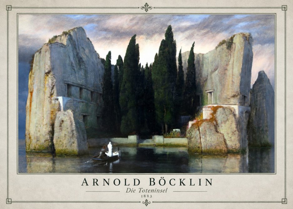 Arnold Böcklin Die Toteninsel VII No1 - Affiche