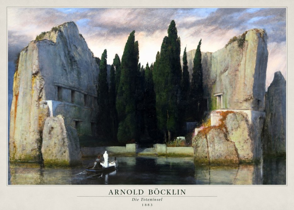 Arnold Böcklin Die Toteninsel VII No2 - Affiche