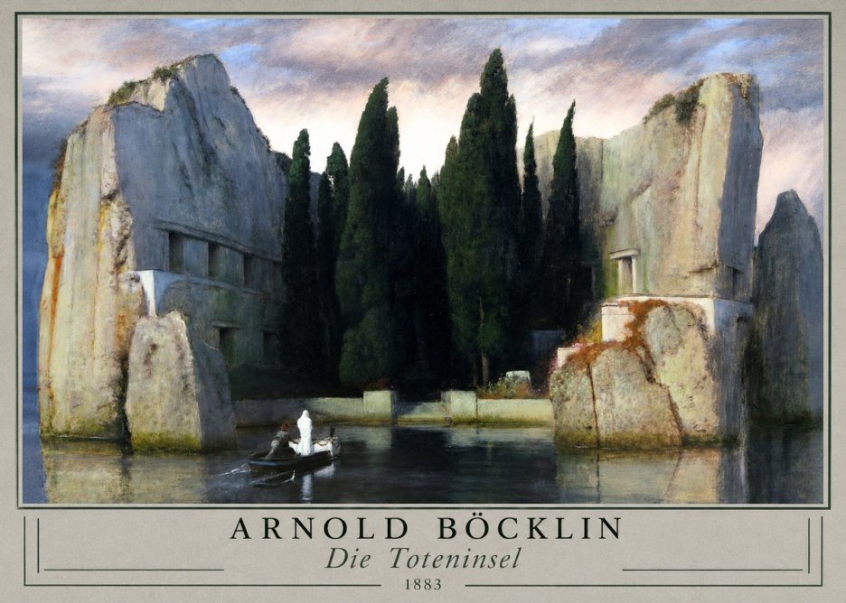 Arnold Böcklin Die Toteninsel VII No3 - Affiche