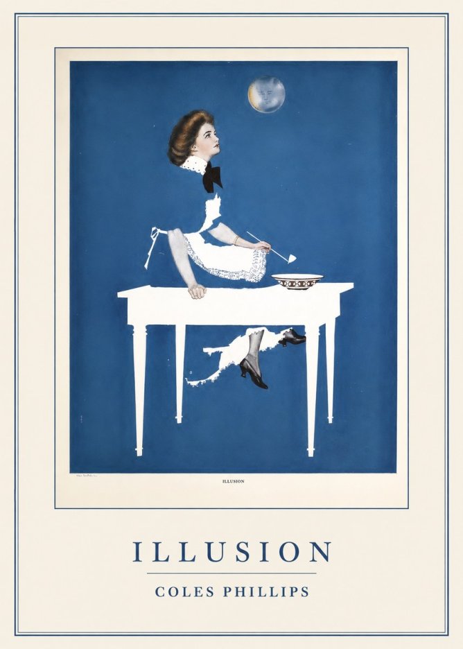 Coles Phillips Illusion No4 - Affiche