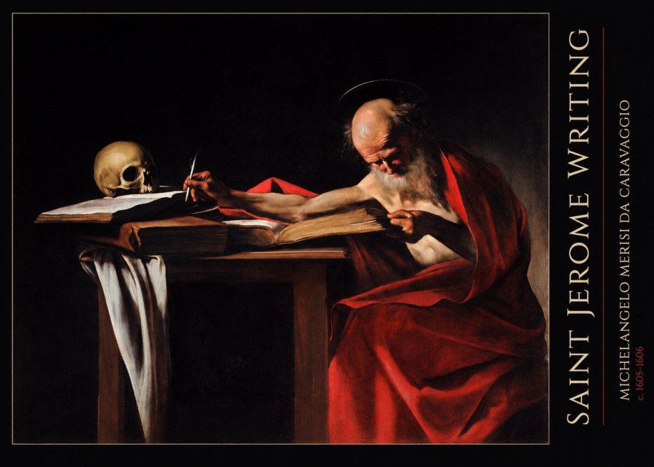 Michelangelo Merisi da Caravaggio Saint Jerome Writing IV No5 - Affiche