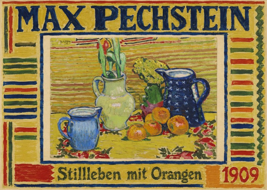 Max Pechstein Stillleben Mit Orangen No1 - Affiche