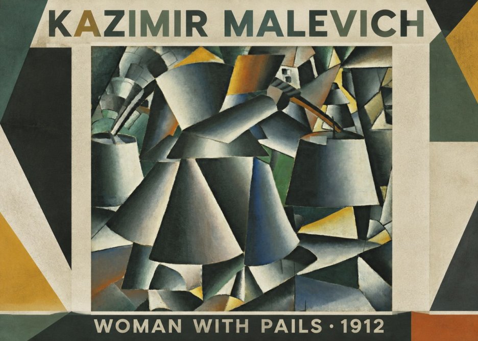 Kazimir Malevich Woman with Pails No1 - Affiche