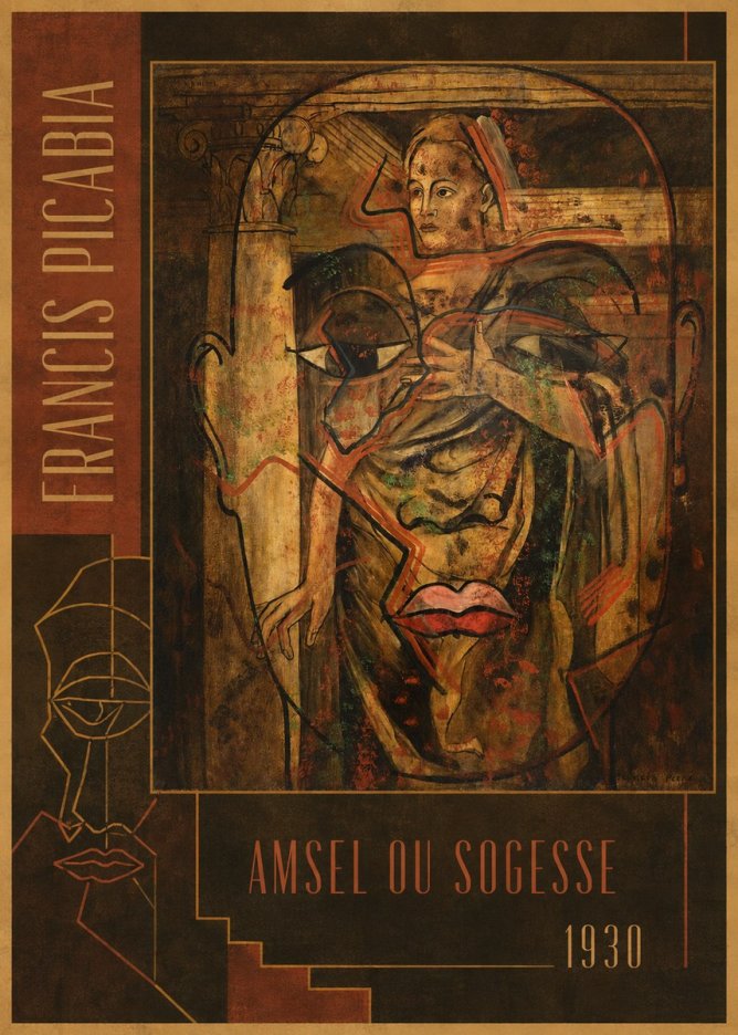 Francis Picabia Amsel Ou Sogesse No2 - Affiche