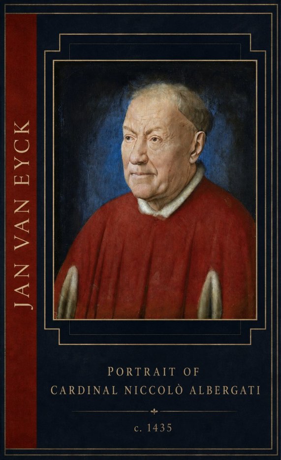 Jan van Eyck Portrait of Cardinal Niccolò Albergati No3 - Affiche