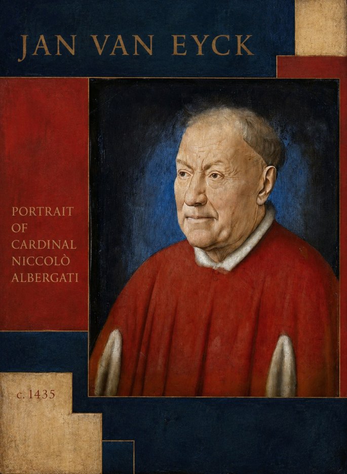 Jan van Eyck Portrait of Cardinal Niccolò Albergati No6 - Affiche