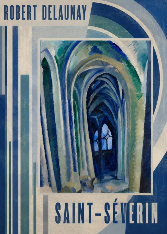 Robert Delaunay Saint-séverin No2 - Affiche
