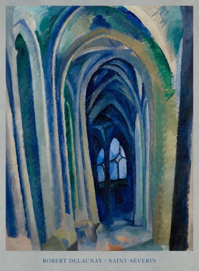 Robert Delaunay Saint-séverin No5 - Affiche