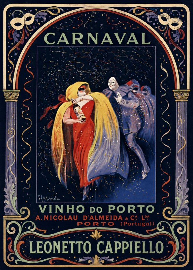 Leonetto Cappiello Carnaval - Vinho Do Porto No4 - Affiche