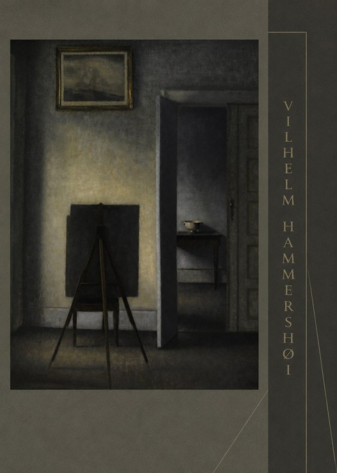 Vilhelm Hammershøi Interior with the Artist's Easel III No3 - Affiche