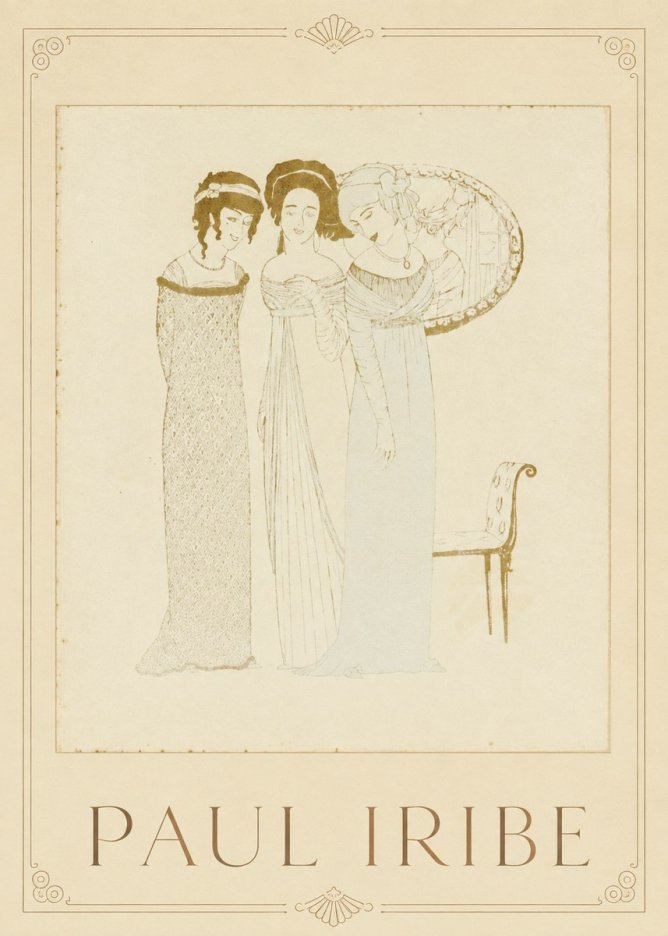 Paul Iribe Elegant Figures No1 - Affiche
