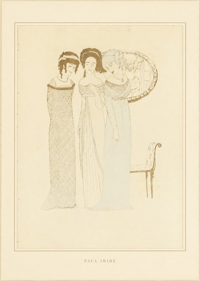 Paul Iribe Elegant Figures No4 - Affiche