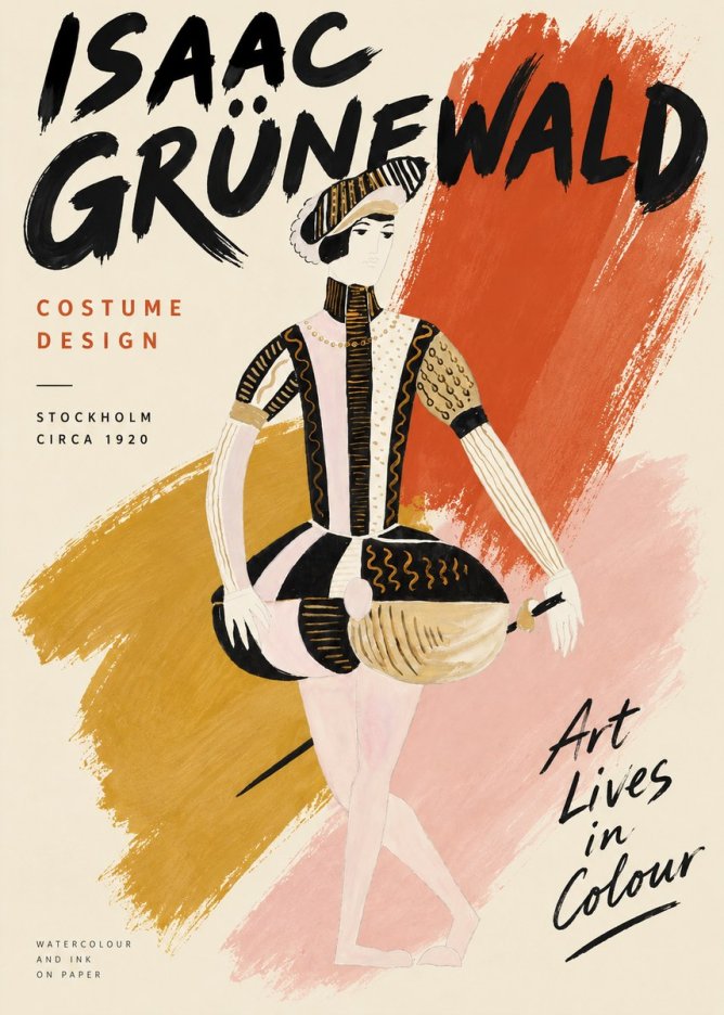 Isaac Grünewald Costume Study VI No3 - Affiche