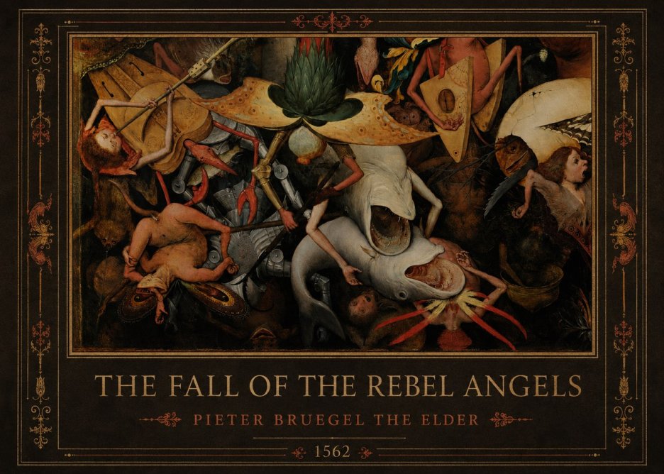 Pieter Bruegel The Fall of the Rebel Angels VI No1 - Affiche