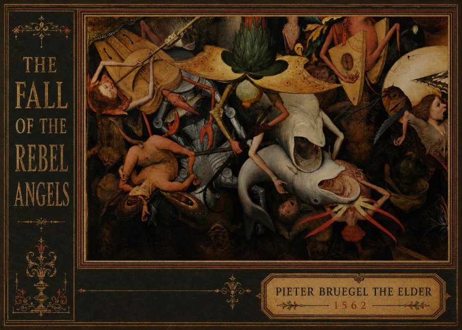 Pieter Bruegel The Fall of the Rebel Angels VI No2 - Affiche